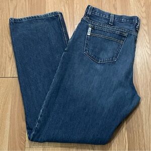 Cinch White Label Mens 38x36 (38x35) Relaxed Fit Jeans Medium Blue Denim Western